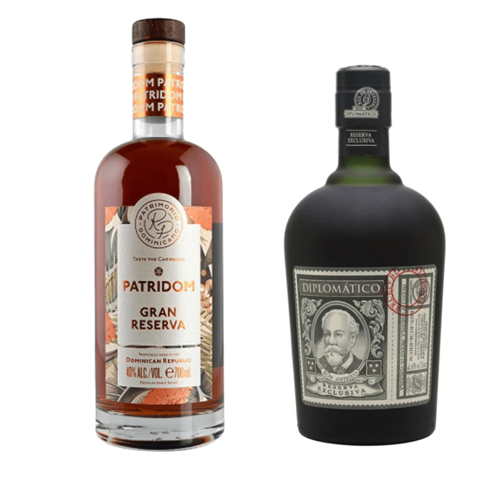 Diplomático Reserva Exclusiva 12 Y.O. + Ron Patridom Gran Reserva-PATRIDOM