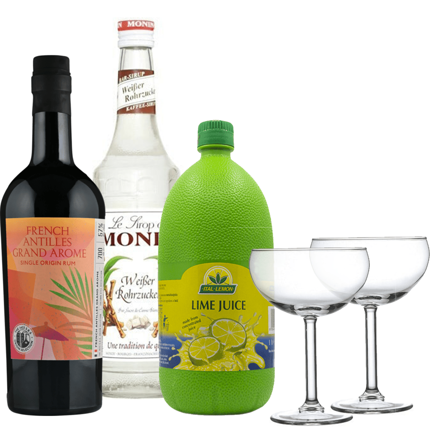 Daiquiri set | S.B.S Origin French Antilles Grand Arome-SINGLE BARREL SELECTION