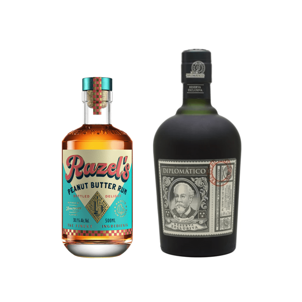 Diplomático Reserva Exclusiva 12 Y.O. + Razel’s Peanut Butter Rum-RAZEL’S