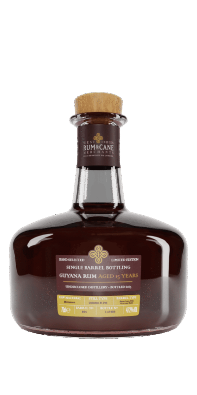 Rum & Cane Guyana 15 Y.O. Single Barrel