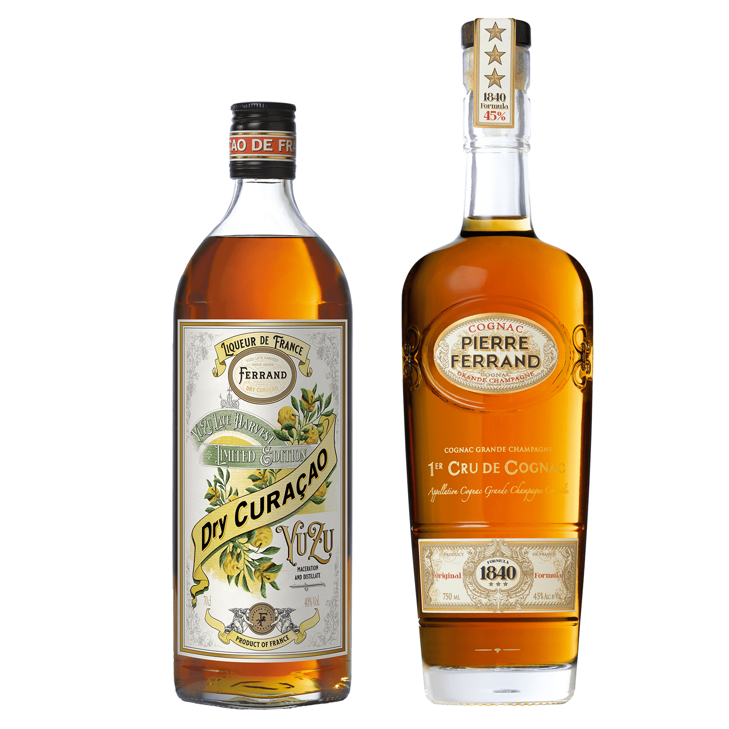Pierre Ferrand Dry Curaçao Yuzu + Ferrand Cognac 1840 Original Formula-FERRAND COGNAC