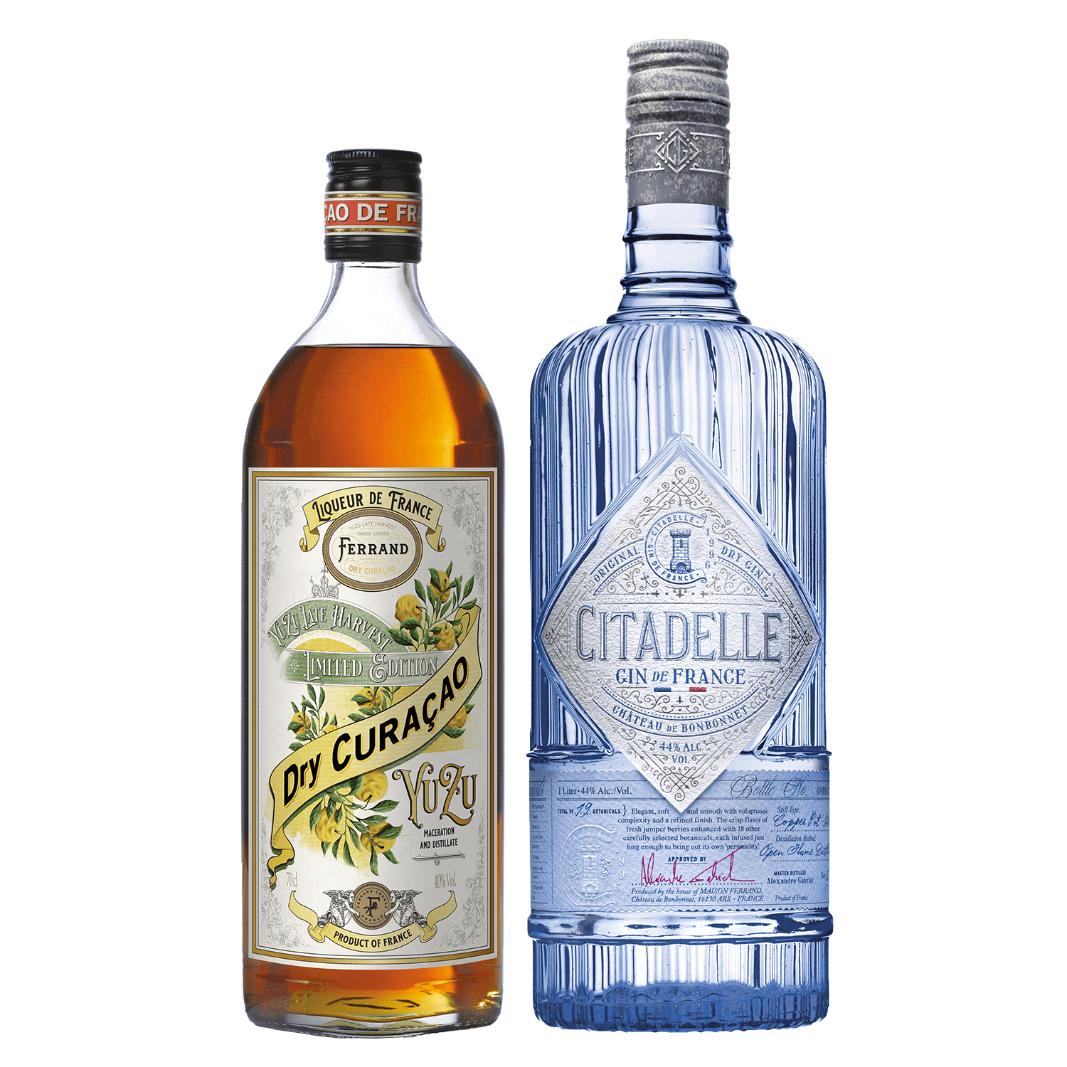 Pierre Ferrand Dry Curaçao Yuzu + Citadelle Gin Original-FERRAND COGNAC
