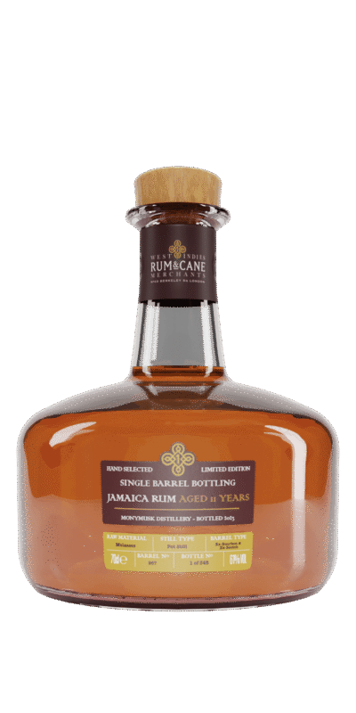 Rum & Cane Jamaica Monymusk 11 Y.O. Single Barrel